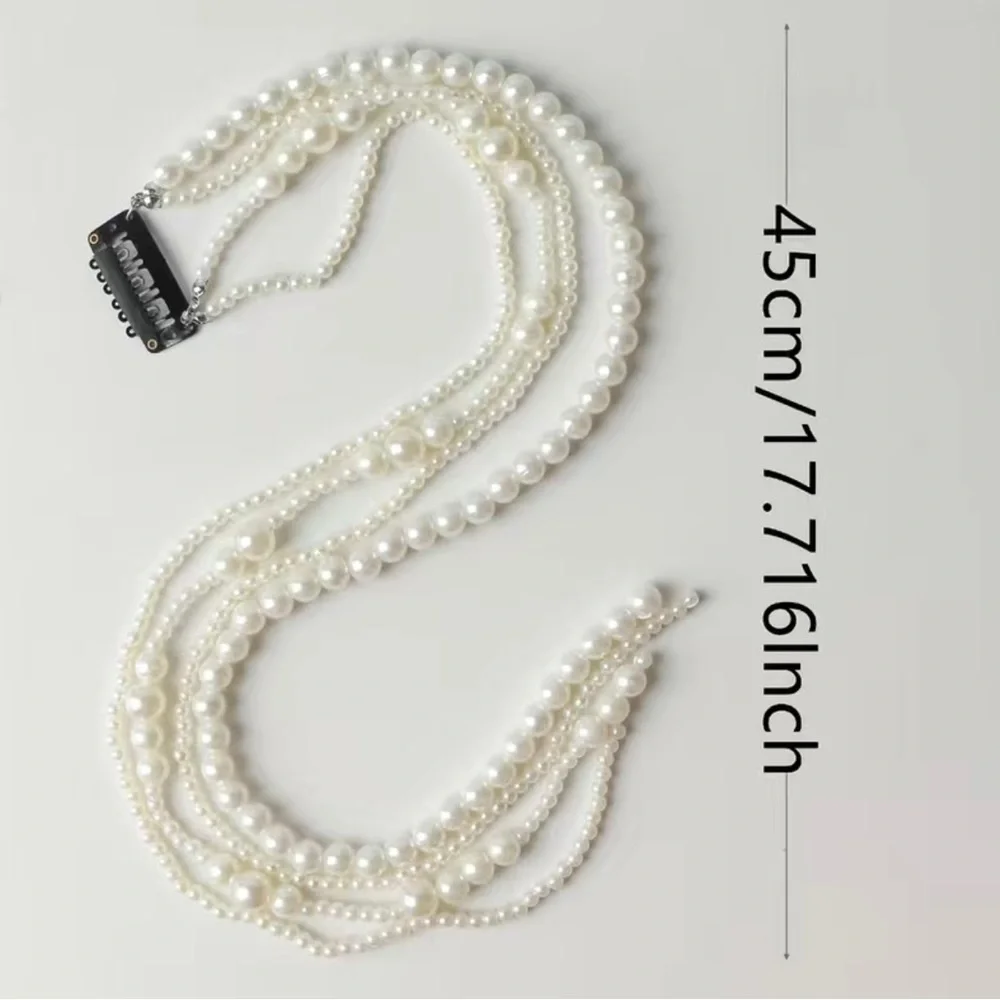 Faux Pearl‎ Braiding Hair Chain Sweet Hair Ropes Hair Styling Hair Accessories